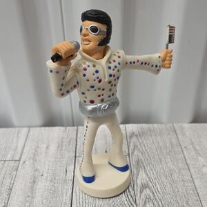Original Wackel Elvis Presley  Figurine with Microphone